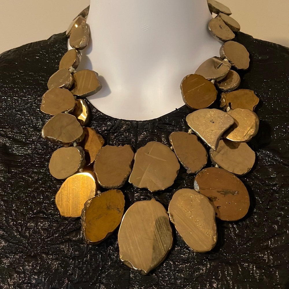Fashion Gold Necklace from Lucoral. NWT.